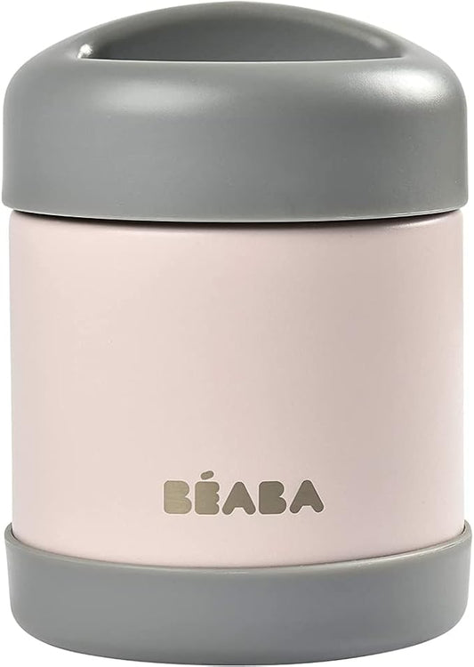 BÉABA – Termobeholder til mad – Til baby og børn – 100 % lufttæt – Rustfrit stål – Holder maden varm eller kold i over 5 timer – Dobbeltvægget – 300 ml