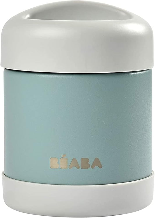 BÉABA – Termobeholder til mad – Til baby og børn – 100 % lufttæt – Rustfrit stål – Holder maden varm eller kold i over 5 timer – Dobbeltvægget – 300 ml