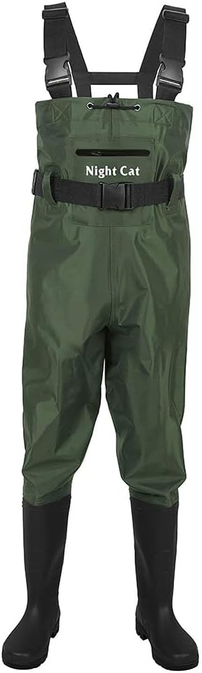 Night Cat Unisex Waders med Støvler 45 W – Vandtætte og Åndbare Fiskewaders til Krydsende Vand