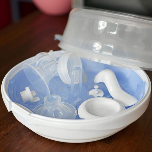 Philips Avent mikrobølgeovn dampsterilisator til babyflasker, sutter, kopper og mere (model SCF281/02)