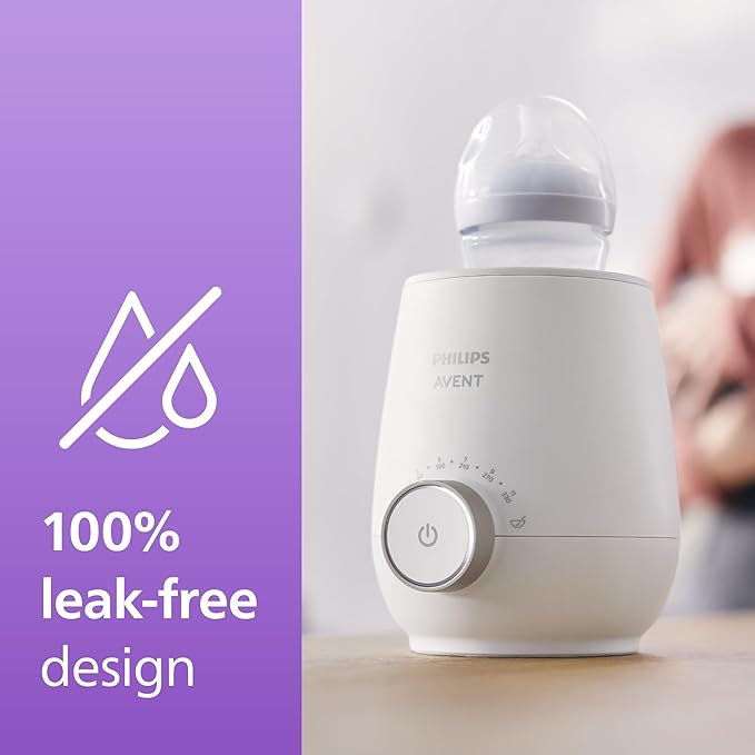 Philips Avent SCF358/00 Flaskevarmer til hurtig og jævn opvarmning af mælk og babymad, hvid