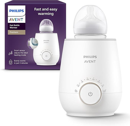 Philips Avent SCF358/00 Flaskevarmer til hurtig og jævn opvarmning af mælk og babymad, hvid
