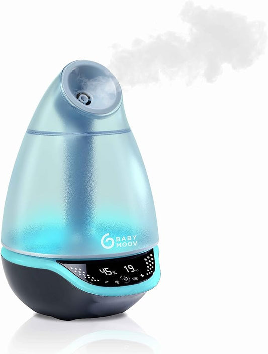 Babymoov Hygro Plus Luftfugter til Baby – Ultralyds Kølemist med Natlys og Automatisk Fugtighedskontrol