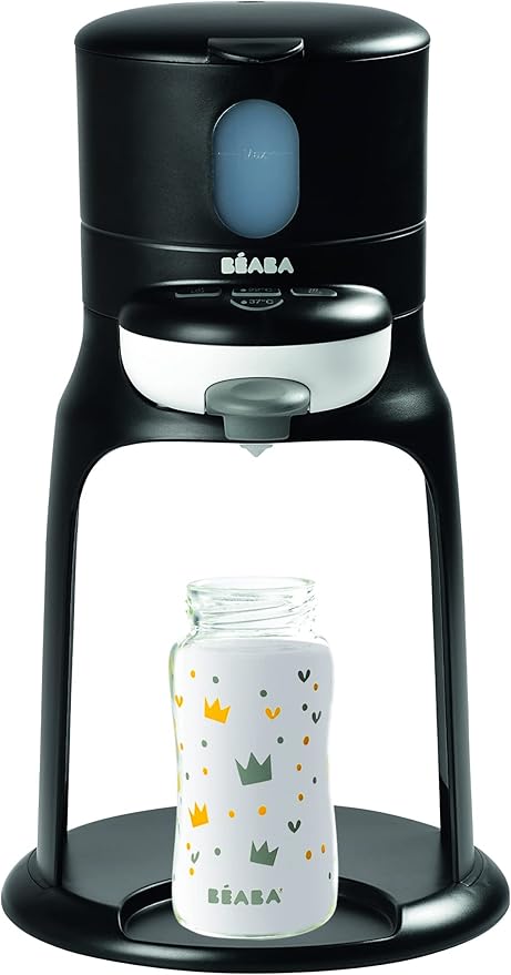 BÉABA Bib'Expresso vanddispenser med præcis temperatur, instant, hurtig, badefunktion, 2 temperaturer, aftagelig flaskevarmer, Bib'Expresso sort