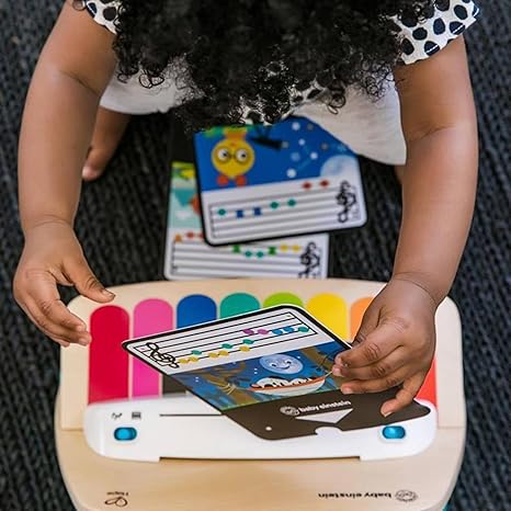 Baby Einstein og Hape Magic Touch Trælegetøjsklaver, Montessori Musikalsk Læringslegetøj til Babyer og Småbørn 6 mdr.+