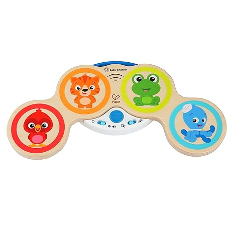 Baby Einstein Magic Touch Trætromme Musiktøjle, til børn fra 6 måneder og op