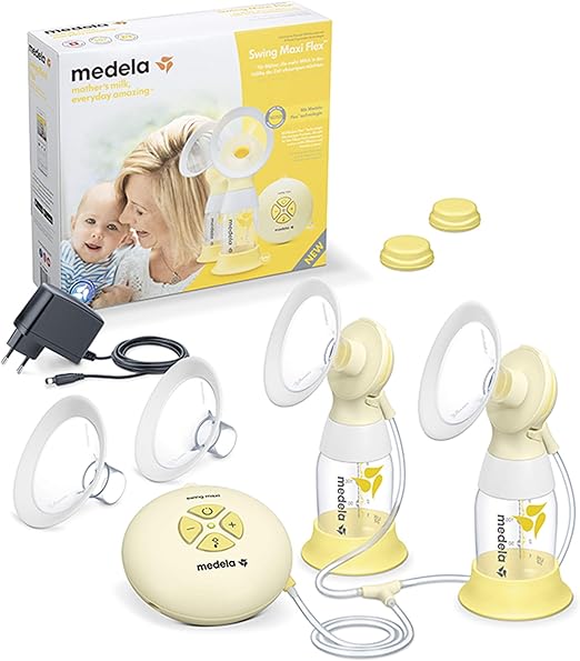 MEDELA Swing Maxi Flex 2-faset Bærbar Dobbel Elektrisk Brystpumpe med 11 Niveautrin