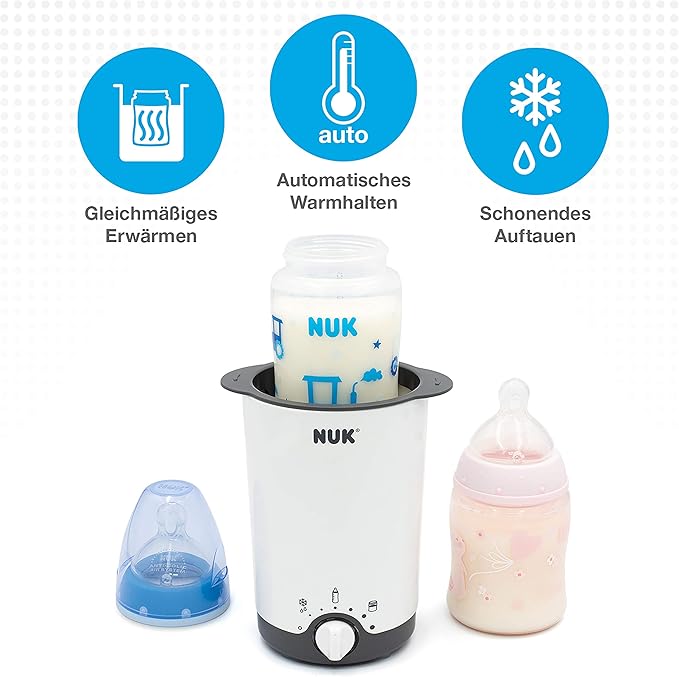 NUK flaskevarmer Thermo 3in1 baby madvarmer