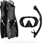 Musa Explorer Snorkelsæt, Sort, S/M